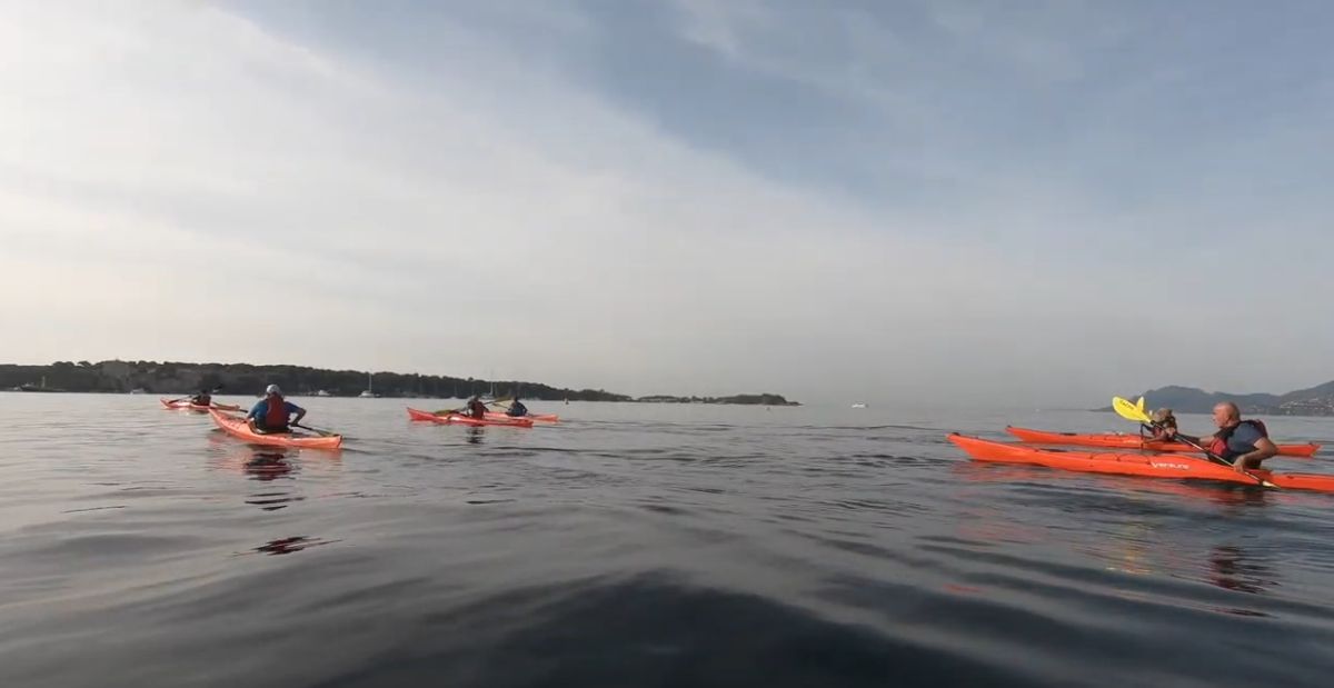 Kayak à travers les iles canada
